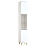 Vidaxl armoire de salle de bain blanc 30x30x190 cm bois d'ing�nierie