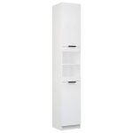 Vidaxl armoire de salle de bain blanc 32x34x188, 5 cm bois d'ing�nierie