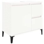 Vidaxl armoire de salle de bain blanc 65x33x60 cm bois d'ingnierie