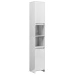 Vidaxl armoire de salle de bain blanc brillant bois d'ingnierie