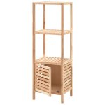 Vidaxl armoire de salle de bain bois de noyer 39, 5x35, 5x123 cm