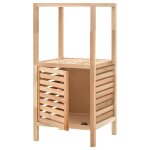 Vidaxl armoire de salle de bain bois de noyer 39, 5x35, 5x86 cm