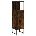 Vidaxl armoire de salle de bain ch�ne fum� 33x33x120, 5 cm