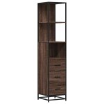 Vidaxl armoire de salle de bain chêne marron 35x37, 5x166 cm Vidaxl armoire de salle de bain chêne marron 35x37, 5x166 cm