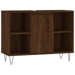 Vidaxl armoire salle de bain ch�ne marron 80x33x60cm bois d'ing�nierie