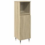 Vidaxl armoire salle de bain ch�ne sonoma 30x30x100 cm