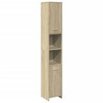 Vidaxl armoire de salle de bain ch�ne sonoma 30x30x183, 5 cm agglom�r�