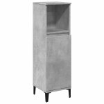 Vidaxl armoire de salle de bain gris b�ton 30x30x100 cm