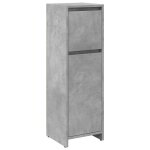 Vidaxl armoire de salle de bain gris b�ton 30x30x95 cm agglom�r�