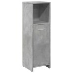 Vidaxl armoire de salle de bain gris b�ton 30x30x95 cm agglom�r�