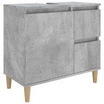 Vidaxl armoire de salle de bain gris b�ton 65x33x60 cm