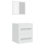 Vidaxl armoire de salle de bain avec miroir blanc 41x38, 5x48 cm