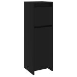Vidaxl armoire de salle de bain noir 30x30x95 cm bois d'ing�nierie