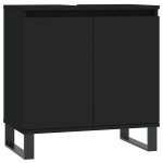Vidaxl armoire de salle de bain noir 58x33x60 cm bois d'ingnierie