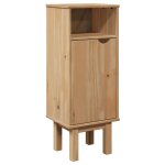 Vidaxl armoire de salle de bain  otta  35x30x90 cm bois massif de pin