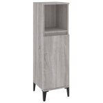 Vidaxl armoire salle de bain sonoma gris 30x30x100 cm