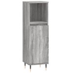 Vidaxl armoire salle de bain sonoma gris 30x30x100 cm Vidaxl armoire salle de bain sonoma gris 30x30x100 cm