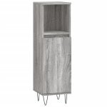 Vidaxl armoire salle de bain sonoma gris 30x30x100 cm