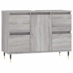 Vidaxl armoire salle de bain sonoma gris 80x33x60 cm bois d'ingénierie Vidaxl armoire salle de bain sonoma gris 80x33x60 cm bois d'ingénierie