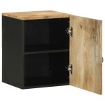Vidaxl armoire de salle de bain suspendue bois massif manguier