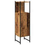 Vidaxl armoire salle de bain vieux bois 33x33x120, 5 cm bois ing�nierie