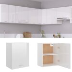 Vidaxl armoire suspendue  lyon  blanc brillant 50 x 31 x 60 cm bois d'ingnierie