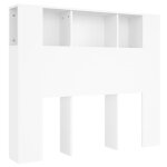 Vidaxl armoire � t�te de lit blanc 120x18, 5x102, 5 cm