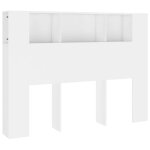 Vidaxl armoire de tte de lit blanc 140x18, 5x104, 5 cm