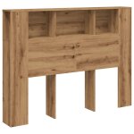 Vidaxl armoire  tte de lit chne artisanal 140 x 18, 5 x 102, 5 cm bois d'ingnierie