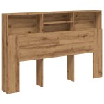 Vidaxl armoire � t�te de lit ch�ne artisanal 180 x 19 x 103, 5 cm bois d'ing�nierie