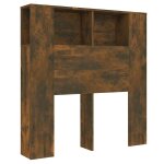 Vidaxl armoire de t�te de lit ch�ne fum� 100x18, 5x102, 5 cm