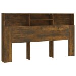 Vidaxl armoire de t�te de lit ch�ne fum� 180x19x103, 5 cm