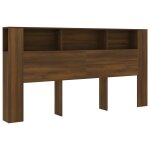 Vidaxl armoire de tte de lit chne marron 200x18, 5x104, 5 cm