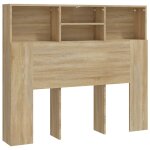 Vidaxl armoire de tête de lit chêne sonoma 120x19x103, 5 cm Vidaxl armoire de tête de lit chêne sonoma 120x19x103, 5 cm