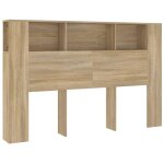 Vidaxl armoire de tête de lit chêne sonoma 160x18, 5x104, 5 cm Vidaxl armoire de tête de lit chêne sonoma 160x18, 5x104, 5 cm