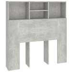 Vidaxl armoire de t�te de lit gris b�ton 100x19x103, 5 cm