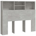 Vidaxl armoire de t�te de lit gris b�ton 120x19x103, 5 cm