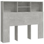 Vidaxl armoire de tête de lit gris béton 120x19x103, 5 cm Vidaxl armoire de tête de lit gris béton 120x19x103, 5 cm