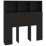 Vidaxl armoire de t�te de lit noir 100x19x103, 5 cm