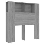 Vidaxl armoire de t�te de lit sonoma gris 100x18, 5x102, 5 cm