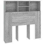 Vidaxl armoire de tte de lit sonoma gris 100x19x103, 5 cm