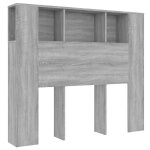 Vidaxl armoire de tête de lit sonoma gris 120x18, 5x102, 5 cm Vidaxl armoire de tête de lit sonoma gris 120x18, 5x102, 5 cm