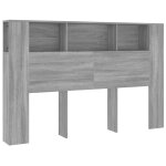 Vidaxl armoire de tte de lit sonoma gris 160x18, 5x104, 5 cm