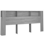 Vidaxl armoire de t�te de lit sonoma gris 220x18, 5x104, 5 cm