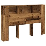 Vidaxl armoire de t�te de lit vieux bois 160x18, 5x103, 5 cm