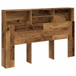 Vidaxl armoire de t�te de lit vieux bois 160x19x103, 5 cm