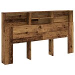 Vidaxl armoire de tte de lit vieux bois 180x19x103, 5 cm