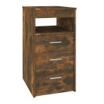 Vidaxl armoire � tiroirs ch�ne fum� 40x50x76 cm bois d'ing�nierie