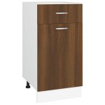 Vidaxl armoire � tiroirs  lyon  ch�ne brun 40 x 46 x 81, 5 cm bois d'ing�nierie