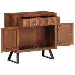 Vidaxl armoire  tiroirs marron miel 70x35x70 cm bois massif d'acacia